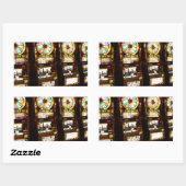 Gambling Machine One Armed Bandit Money Las Vegas Rechthoekige Sticker (Vel)