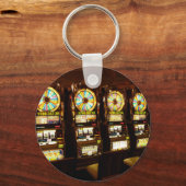 Gambling Machine One Armed Bandit Money Las Vegas Sleutelhanger (Voorkant)
