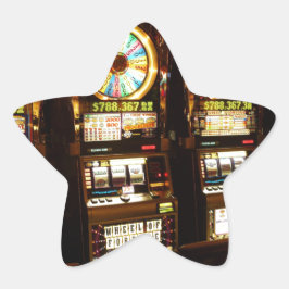Gambling Machine One Armed Bandit Money Las Vegas Ster Sticker