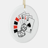 Gambling Montage Keramisch Ornament (Rechts)