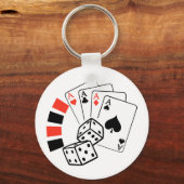 Gambling Montage Sleutelhanger (Voorkant)