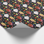 Gambling Roulette Dice Vegas Poker Chips Kaarten Cadeaupapier (Hoek)