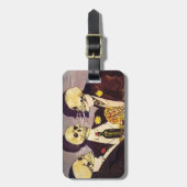 Gambling Skeletten Bagagelabel (Voorkant verticaal)