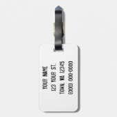 Gambling Skeletten Bagagelabel (Achterkant verticaal)