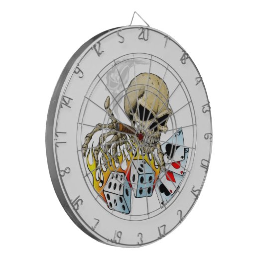Gambling Skull Dartbord (Voorkant Links)
