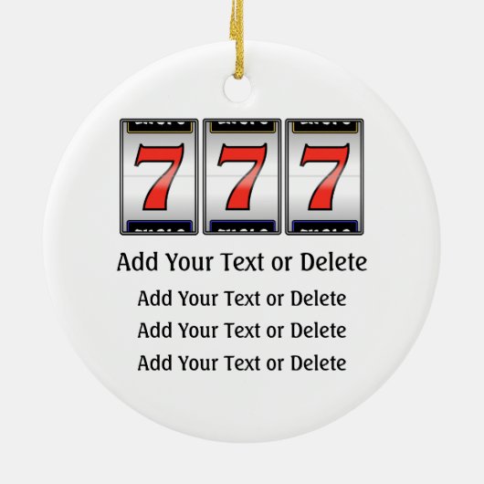 Gambling - Vegas Keramisch Ornament (Achterkant)