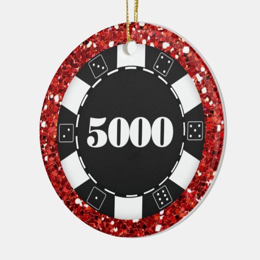 Gambling - Vegas Keramisch Ornament (Links)