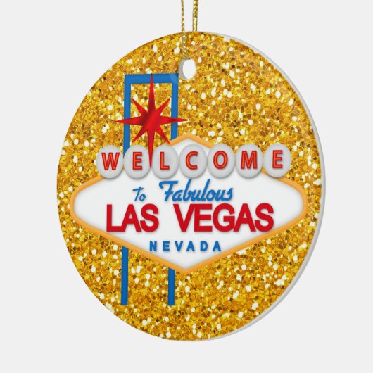 Gambling - Vegas Keramisch Ornament (Links)