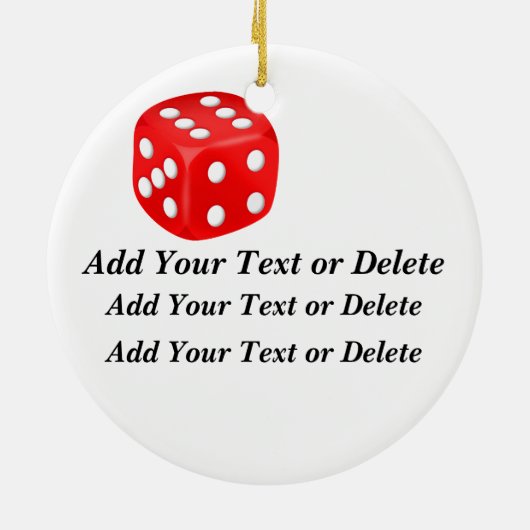 Gambling - Vegas Keramisch Ornament (Achterkant)