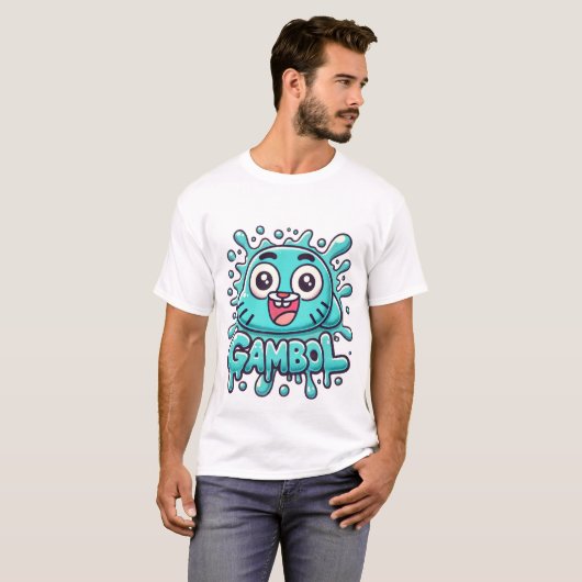 Gambol's Splashy stijl T-shirt (Voorkant volledig)
