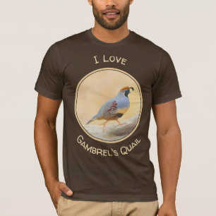 Gambrel's Kwartel Schilderij Originele Vogel Kunst T-shirt