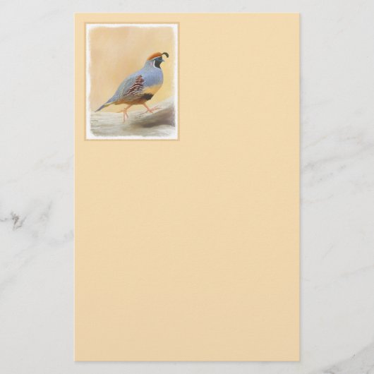 Gambrel's kwartels briefpapier (Voorkant)