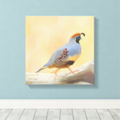 Gambrel's kwartels canvas afdruk (Insitu (Houten vloer))