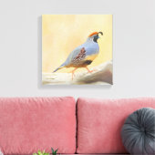 Gambrel's kwartels canvas afdruk (Insitu (Woonkamer))