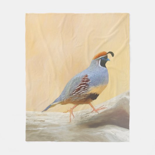 Gambrel's kwartels fleece deken (Voorkant)