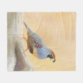 Gambrel's kwartels fleece deken (Voorkant (Horizontaal))