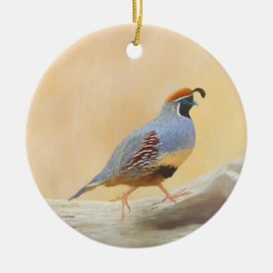 Gambrel's kwartels keramisch ornament