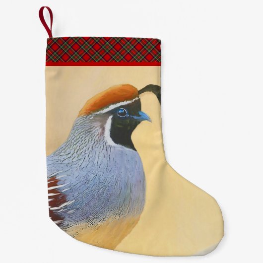 Gambrel's kwartels kleine kerstsok (Voorkant)