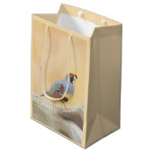 Gambrel's kwartels medium cadeauzakje (Achterkant Gekanteld)