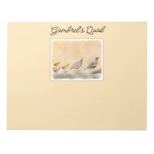 Gambrel's kwartels notitieblok (Voorkant)