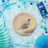 Gambrel's kwartels papieren bordje