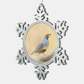 Gambrel's kwartels tin sneeuwvlok ornament (Rechts)