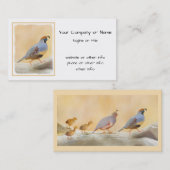 Gambrel's kwartels visitekaartje (Voorkant / Achterkant)