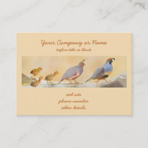 Gambrel's kwartels visitekaartje