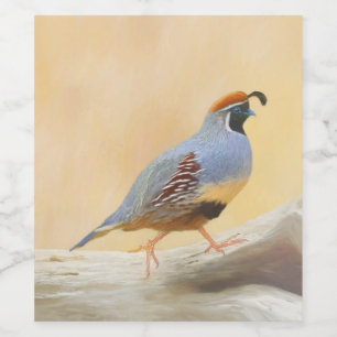 Gambrel's kwartels wijn etiket
