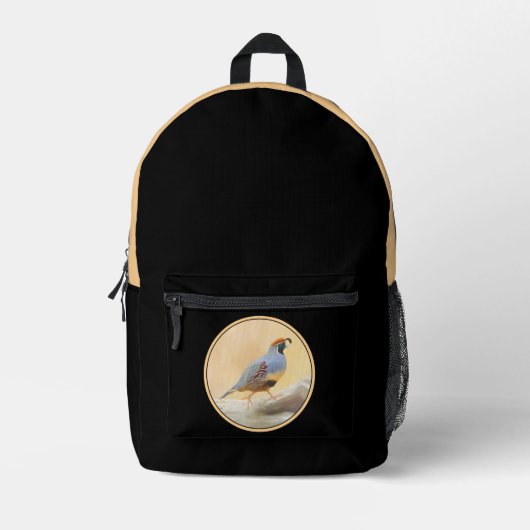 Gambrel's kwartelschilderij - Originele Wild Bird  Bedrukte Rugzak (Voorkant)