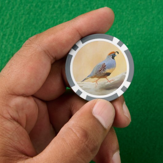 Gambrel's kwartelschilderij - Originele Wild Bird Poker Chips (Hand)