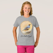 Gambrel's Quail Painting Original Bird Art T-Shirt (Voorkant volledig)