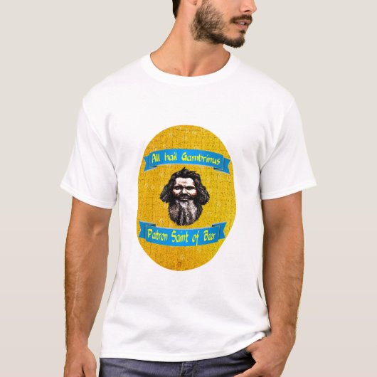 gambrinus Patron Saint-of-Beer T-shirt (Voorkant)