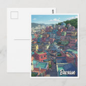 Gamcheon Cultural Village Busan Reizen Briefkaart (Voorkant / Achterkant)