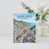 Gamcheon Cultuurdorp Zuid-Korea Briefkaart (Staand voorkant)