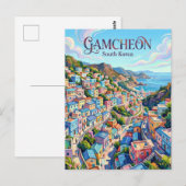 Gamcheon Cultuurdorp Zuid-Korea Briefkaart (Voorkant / Achterkant)