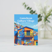 Gamcheon Cultuurdorp Zuid-Korea Briefkaart (Staand voorkant)