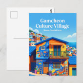 Gamcheon Cultuurdorp Zuid-Korea Briefkaart (Voorkant / Achterkant)