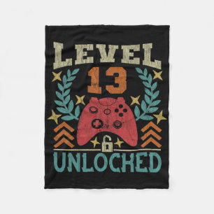 game 13th Birthday Gift 13 Year Old Boy Fleece Deken