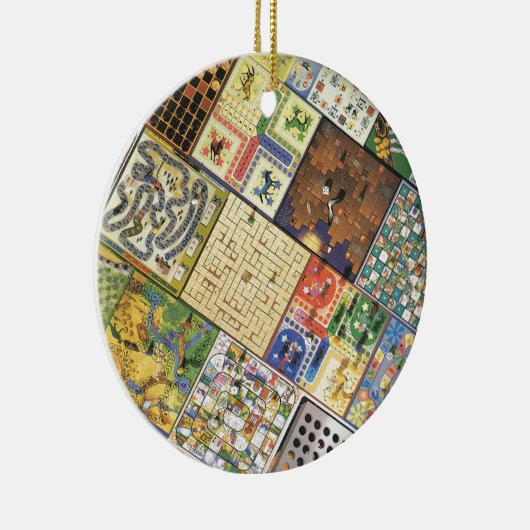 Game aan!  Board-games Keramisch Ornament (Rechts)