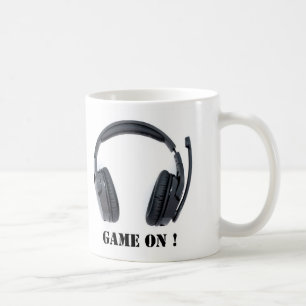 Game aan! Gaming-hoofdtelefoon Koffiemok