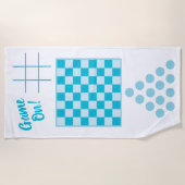 Game aan! Handdoek, kassa, tac-teen Strandlaken (Voorkant)