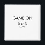 Game aan het paar naam huwelijksfeest plaats stad  magneet<br><div class="desc">ontwerp</div>