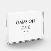 Game aan het toevoegen van koppelnaam bruiloft fee fotoblokken (Links)