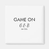 Game aan het toevoegen van koppelnaam bruiloft fee magneet (Voorkant)