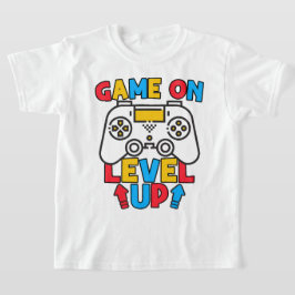 Game Aan Niveau Omhoog Funny Verjaardag Jongen Gam T-shirt