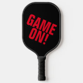 Game aan! Uw teamnaam Pickleball Paddle (Voorkant)