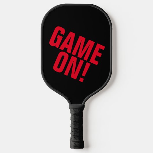 Game aan! Uw teamnaam Pickleball Paddle (Voorkant)