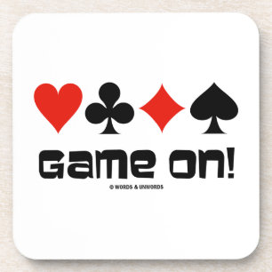 Game aan! (Vier kaarteenheden) Onderzetter