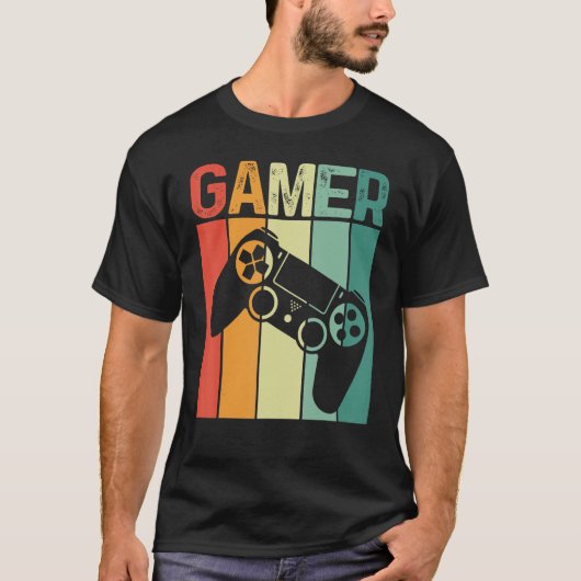 Game Addicate Console Retro Gaming Online Adult Ga T-shirt (Voorkant)